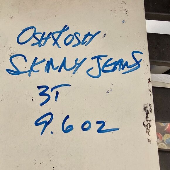 Oshkosh BGosh Unisex Toddler Skinny Jeans 3T Adjustable Waist Dark Wash Denim - Picture 3 of 7